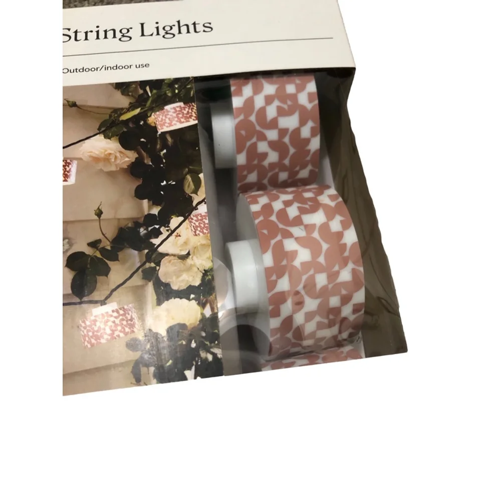Threshold String Lights Brown White 10 Lights